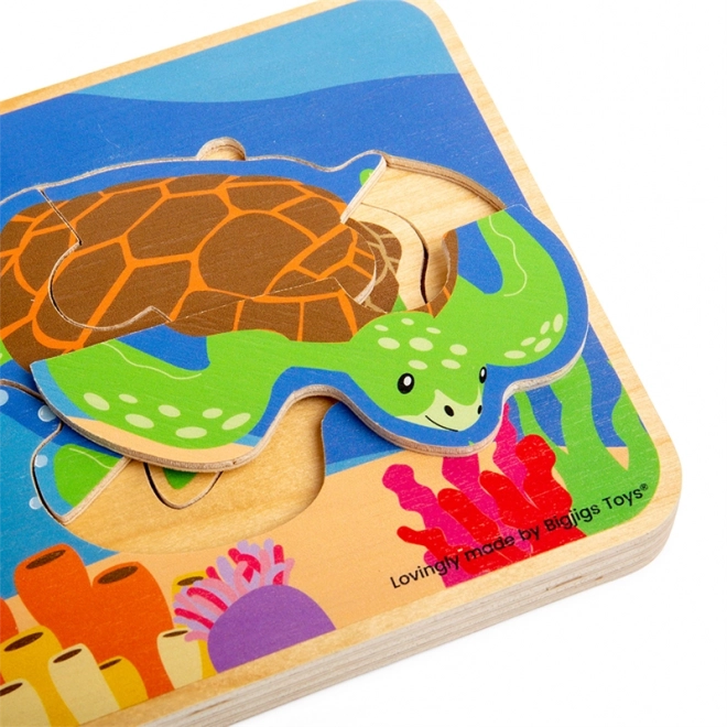 Bigjigs Toys Puzzle Životni ciklus Želve