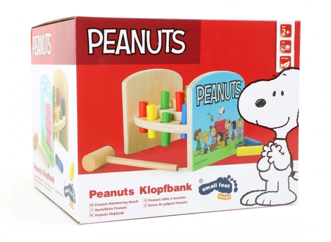 Mala noga Drvena igračka za zabijanje Peanuts
