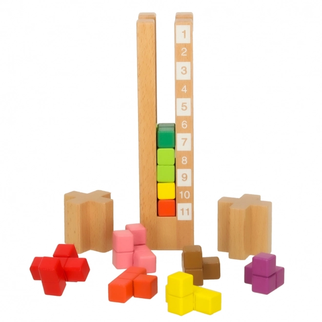 Šarene drvene edukativne kockice Montessori