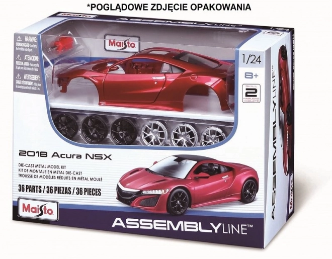 Model metalnog automobila Audi R8 V10 Plus 1:25 za sastavljanje