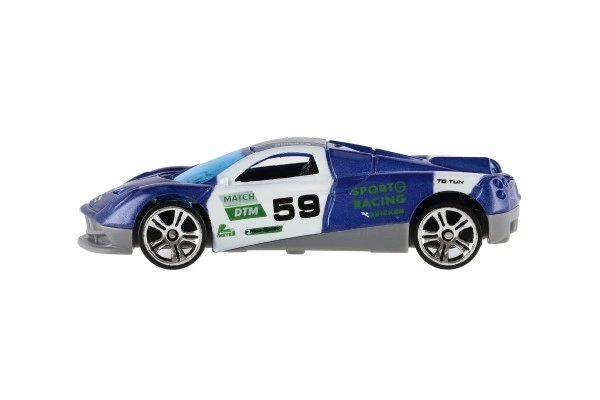 Auto sportski 6 kom metal/plastika 8 cm slobodni hod u kutiji 10,5x27,5x4 cm