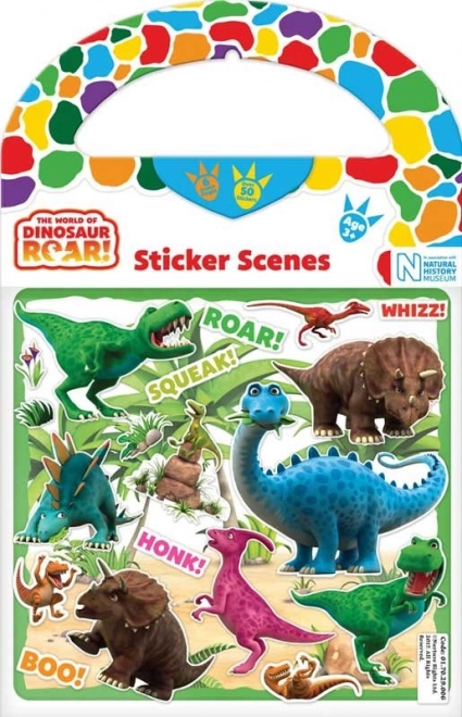 naljepnice dinosauri – višekratni setovi s pozadinama