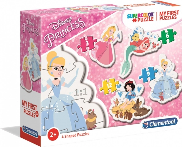 Moje prve slagalice Disney princeze 4u1 (3, 6, 9, 12 dijelova) – Clementoni