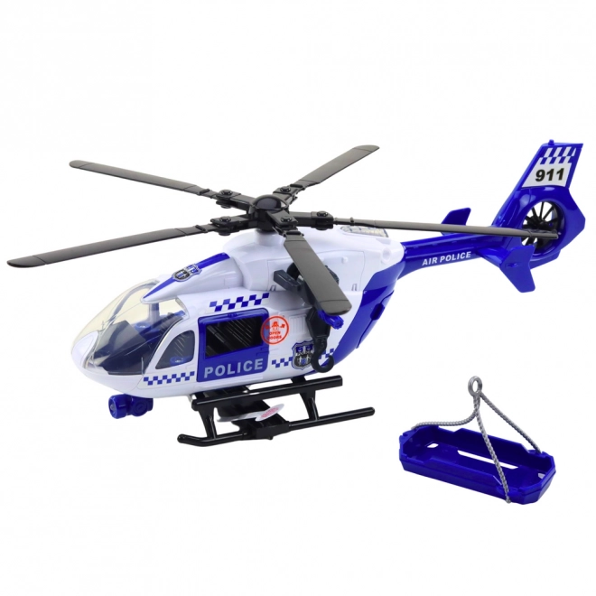 Policijski helikopter s svjetlima i zvukovima