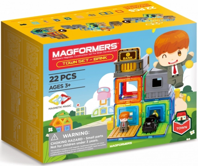 Magformers gradić banka građevni set 22 dijela