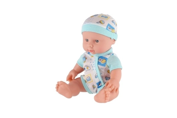 Beba/čvrsto tijelo plastika 25 cm na baterije sa zvukom 3 vrste u plastičnoj vrećici 13x28x7cm