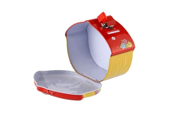 Limenka kasica kućica s bravom 16x8cm - 1 kom