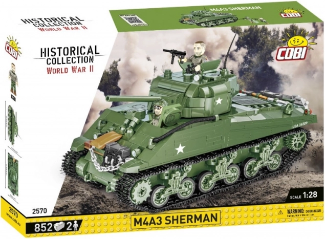Kocke Povijesna kolekcija Drugi svjetski rat M4A3 838 dijelova