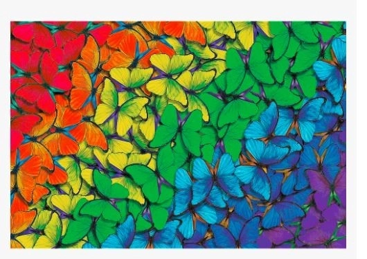 Drvene puzzle Trefl Wood Craft Duhovi leptiri 501 dijelova
