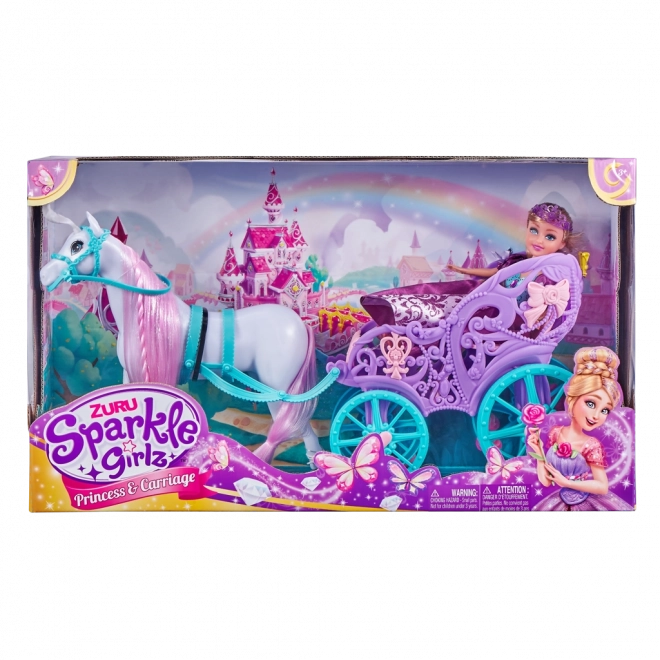 Princeza Sparkle Girlz s konjem i kočijom