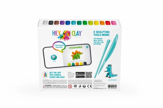 Plastična masa Hey Clay set Dinosauri