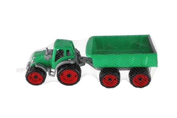 Traktor s prikolicom plastika 53cm na slobodno kretanje u mreži