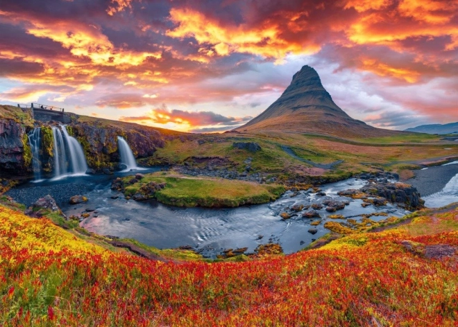Puzzle Vodopad Kirkjufellsfoss Island 500 dijelova