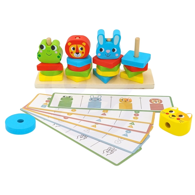 Woopie Montessori Životinjska Piramida 27 kom