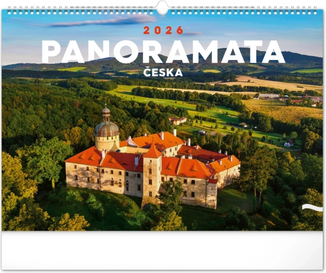 Zidni kalendar Panoramata Češke 2026