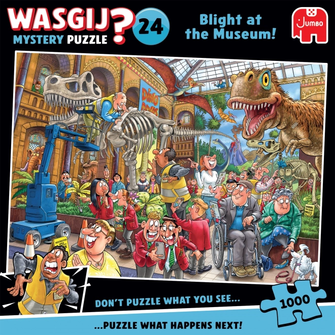Puzzle JUMBO WASGIJ Mystery 24: Plijesan u muzeju 1000 dijelova