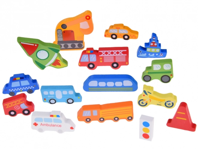 Drvene puzzle Vozila