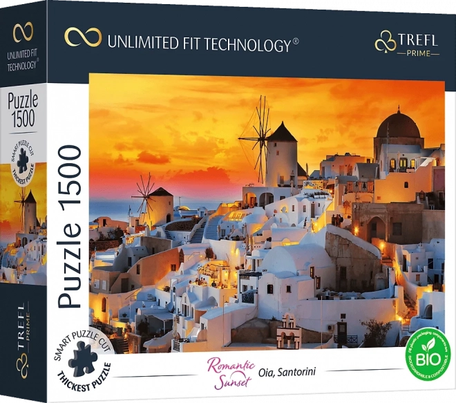 Romantična slagalica zalazak sunca Santorini 1500 dijelova