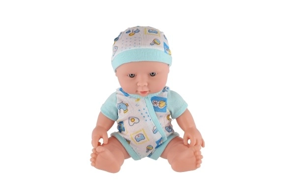 Beba/čvrsto tijelo plastika 25 cm na baterije sa zvukom 3 vrste u plastičnoj vrećici 13x28x7cm