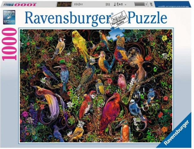 2D puzzle 1000 dijelova Ptičja umjetnost