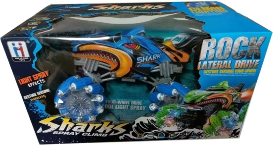 RC auto Morski pas plavi s efektom magle i 2,4 GHz