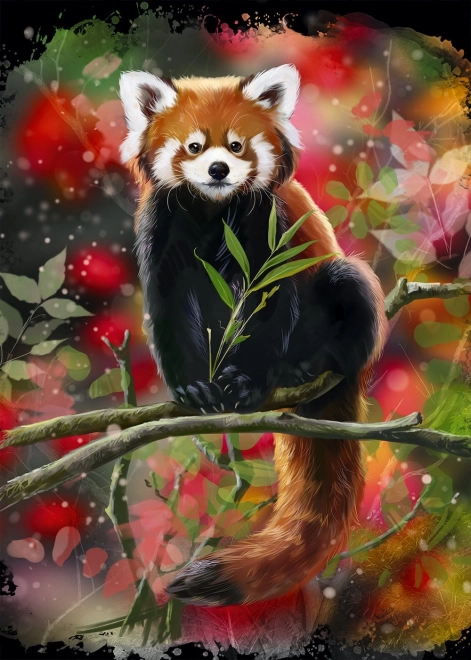Puzzle Crvena panda na grani 1000 dijelova