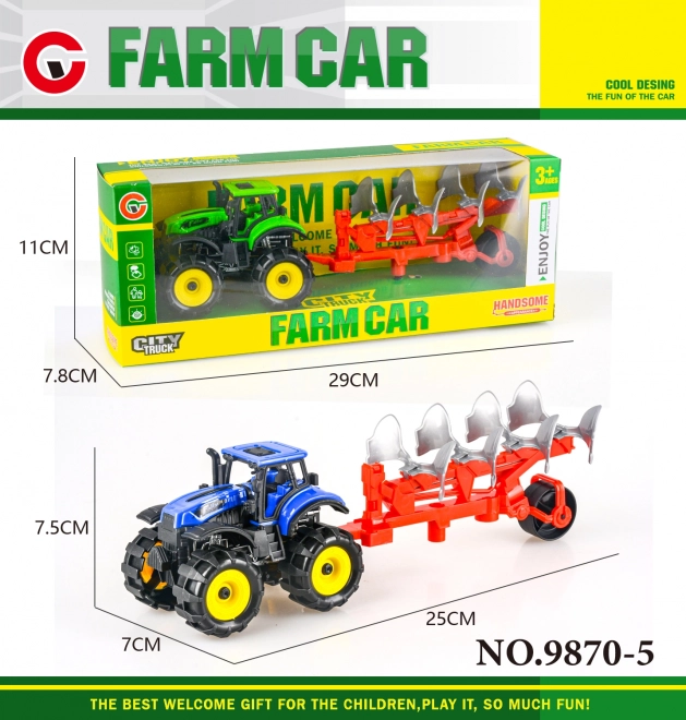 Traktor s plugom na inerciju 25 cm