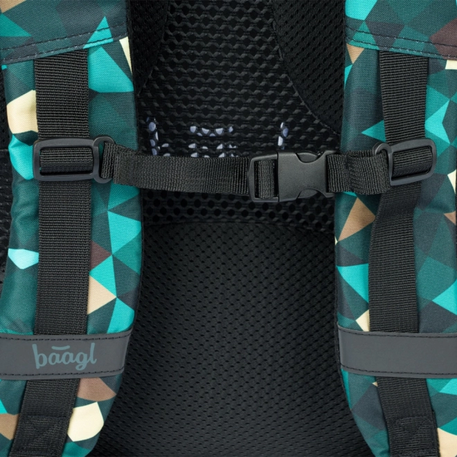 Set BAAGL Skate Polygon: ruksak, pernica i vrećica
