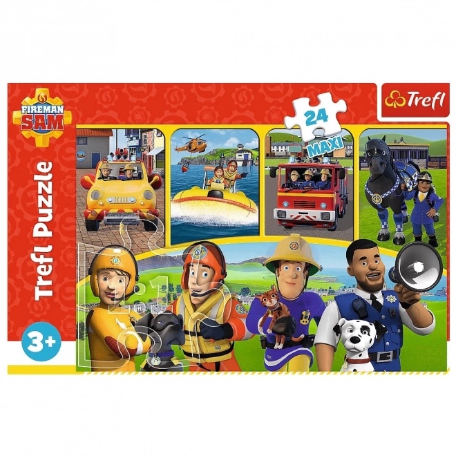 Puzzle 24 komada Maxi Vatrogasac Sam i prijatelji