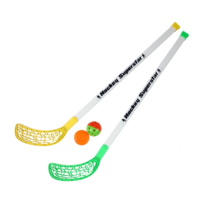 Florbal štapovi s lopticom i pakom 80 cm
