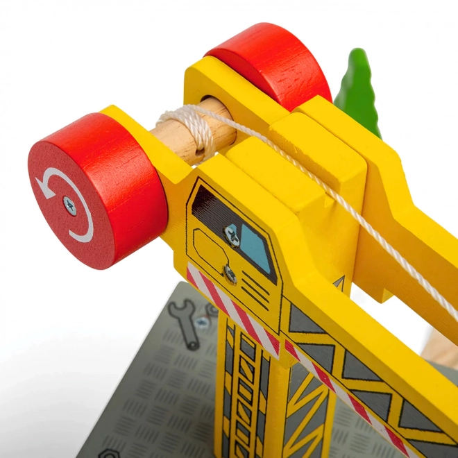 Bigjigs Rail Veliki žuti dizalica