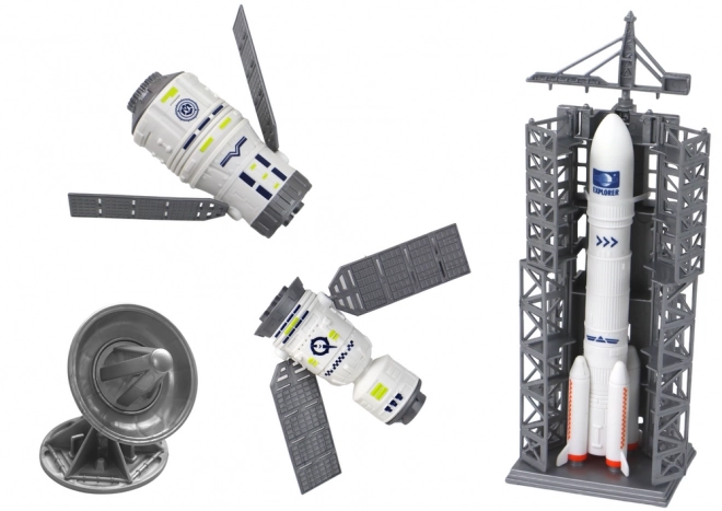 Svemirska misija Svemirska raketa Svemirski brod Set 8 ele.