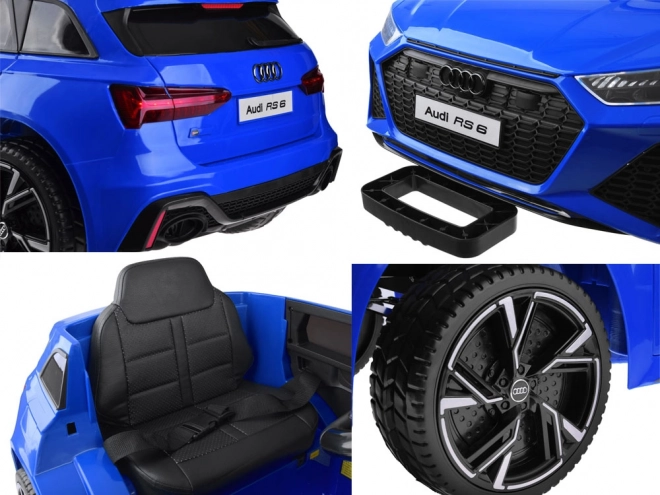 Električni autić Audi RS 6 za djecu – Plava