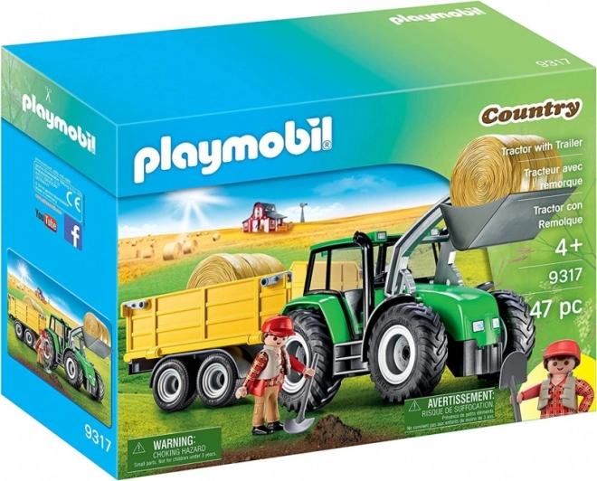Set figurica zemlja 9317 Traktor s prikolicom