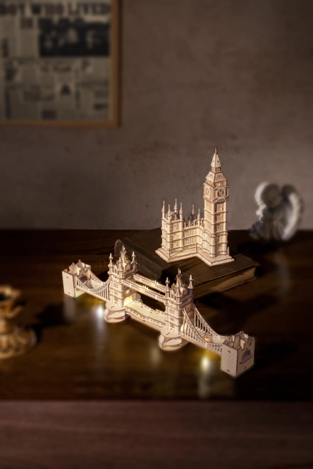RoboTime drvene 3D puzzle most Tower Bridge svjetleći