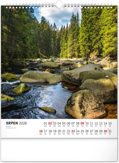 Zidni kalendar Šumava 2026