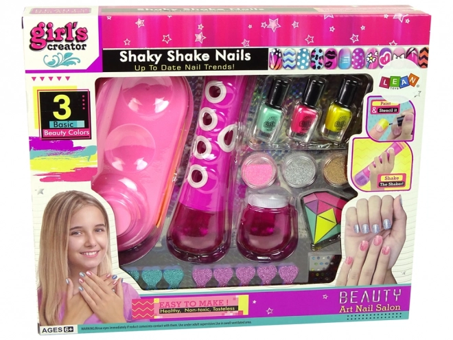 Set za ukrašavanje noktiju Nail Glitter Dispenser Lak za nokte Naljepnice