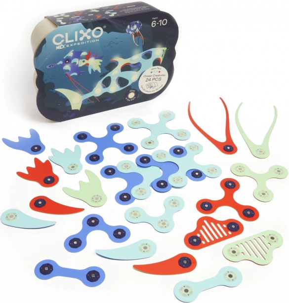 Magnetske kocke Clixo Underwater Expedition, 24 komada