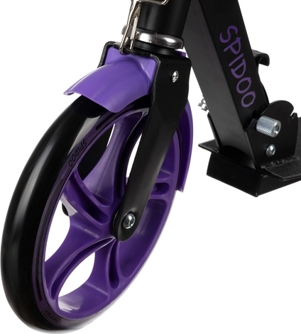 Sklopivi gradski romobil za djecu s velikim kotačima (200 mm) – ljubičasta
