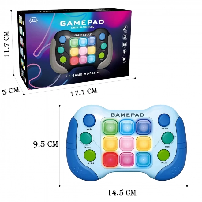Elektronička igra WOOPIE Pop-It Fidget Toy Gamepad plavi