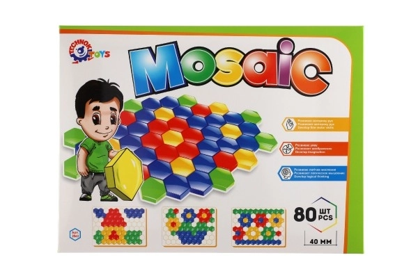 Mozaik kapice 4cm za najmlađe s glatkom površinom 80 komada u kutiji 45x34x4cm 12m+