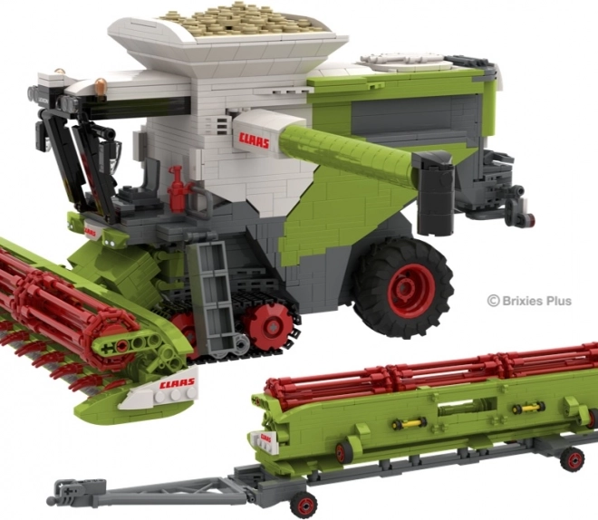Građevni set Brixies Plus Claas Lexion 8900 Terra Trac s prikolicom
