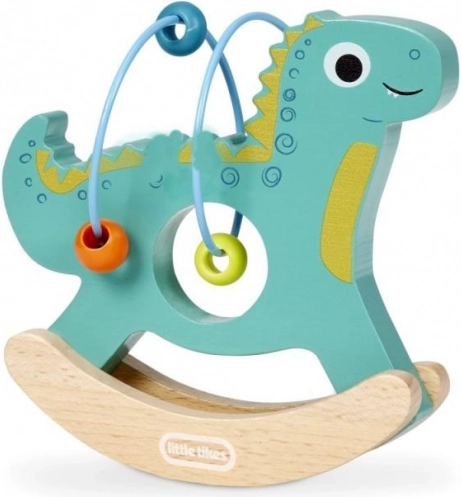 Little Tikes Drvena ljuljajuća životinjica s perlicama