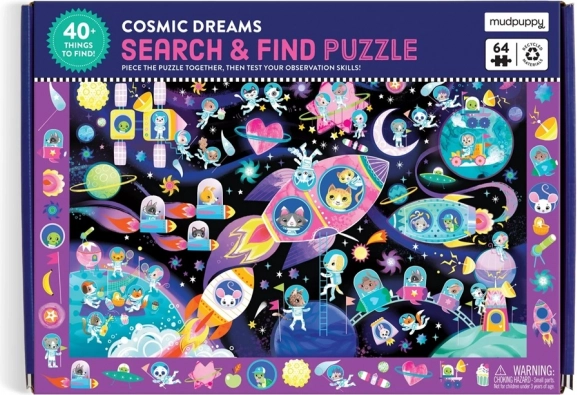 Puzzle Traži i pronađi Svemirski snovi 64 dijela