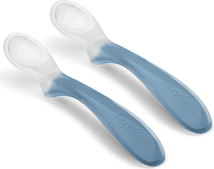 Set silikonskih žličica za djecu, powder blue, 2 kom