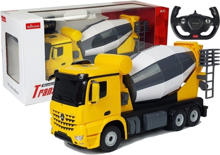 Daljinski upravljana miješalica Mercedes-Benz Arocs Rastar 1:14 žuta