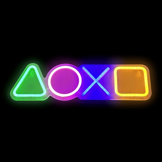 LED neonska lampica u obliku igraće konzole