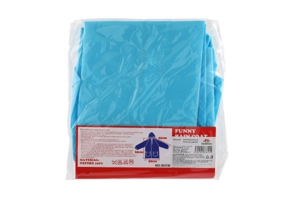 Dječja kabanica medvjedić veličina 110-120cm plava u vrećici 23x25cm