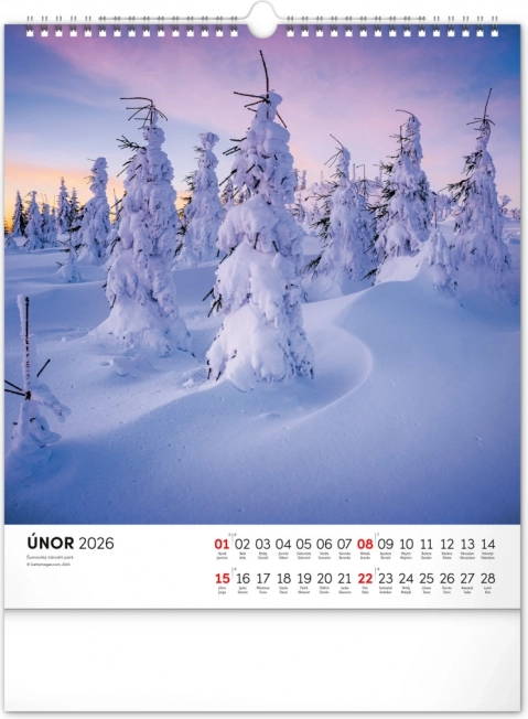Zidni kalendar Šumava 2026