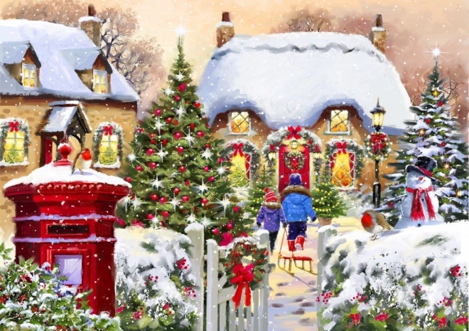 Puzzle Zimska kućica 1000 komada